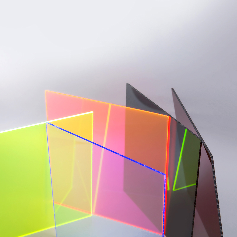 Полупрозрачный красочный акриловый лист