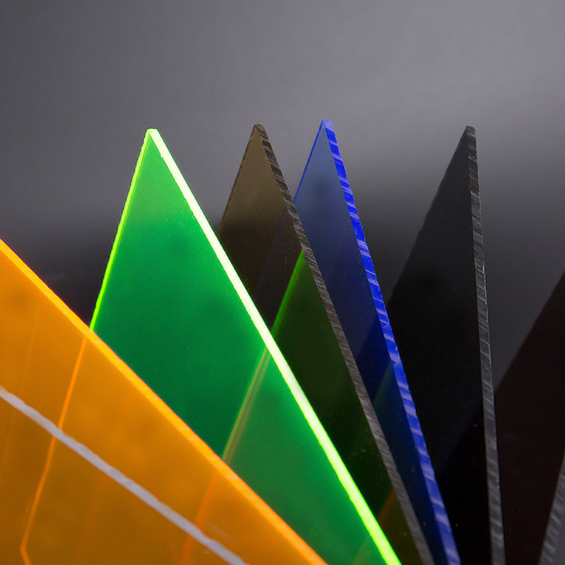 Полупрозрачный красочный акриловый лист